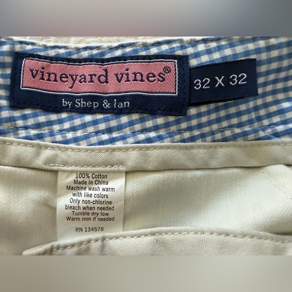 🚨 NWOT 🚨 Vineyard Vines Men’s Slim Fit Chino Pants 32x32 – Khaki - Picture 6 of 8